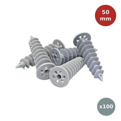 Cheville à spirale ITE ISODEPORT CL50 - carton de 100 unités KLI00577